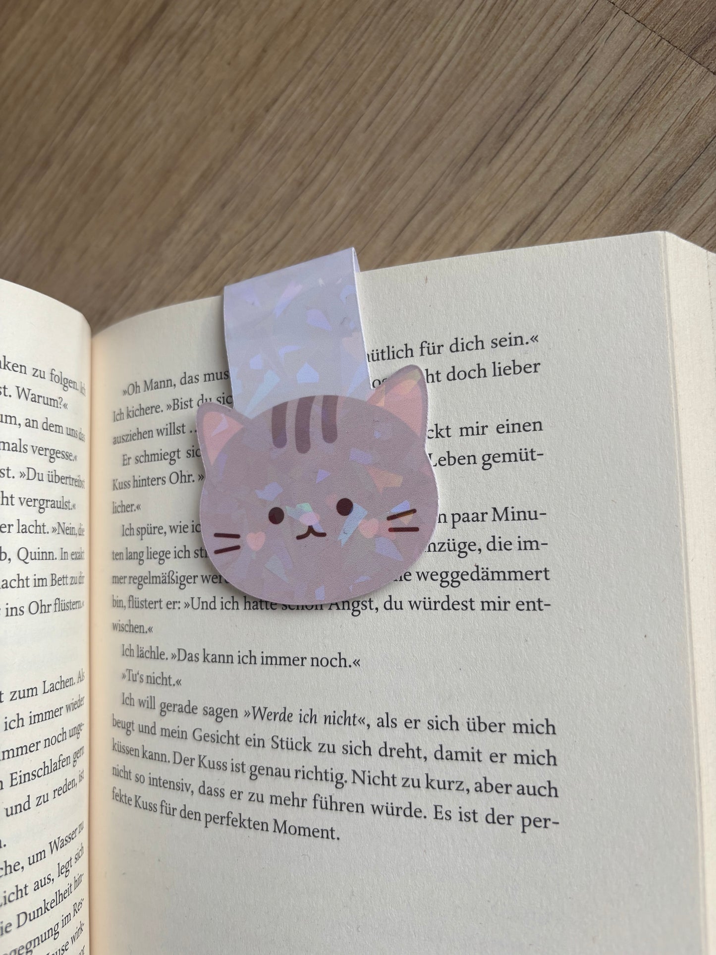 Magnetisches Lesezeichen- graue Katze