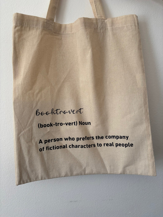 Baumwolltasche "booktrovert"